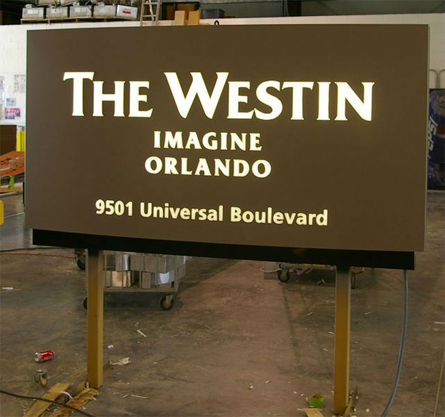 Push through aluminum routed cabinet lighted