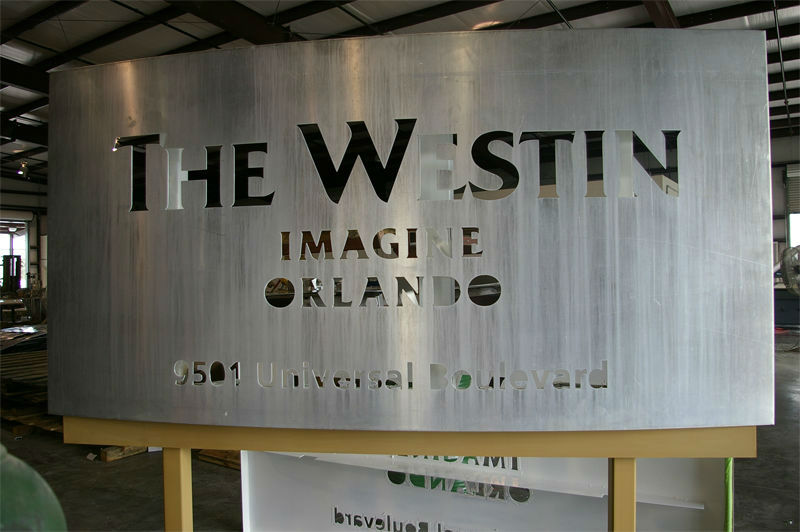 Push through aluminum routed cabinet unpainted